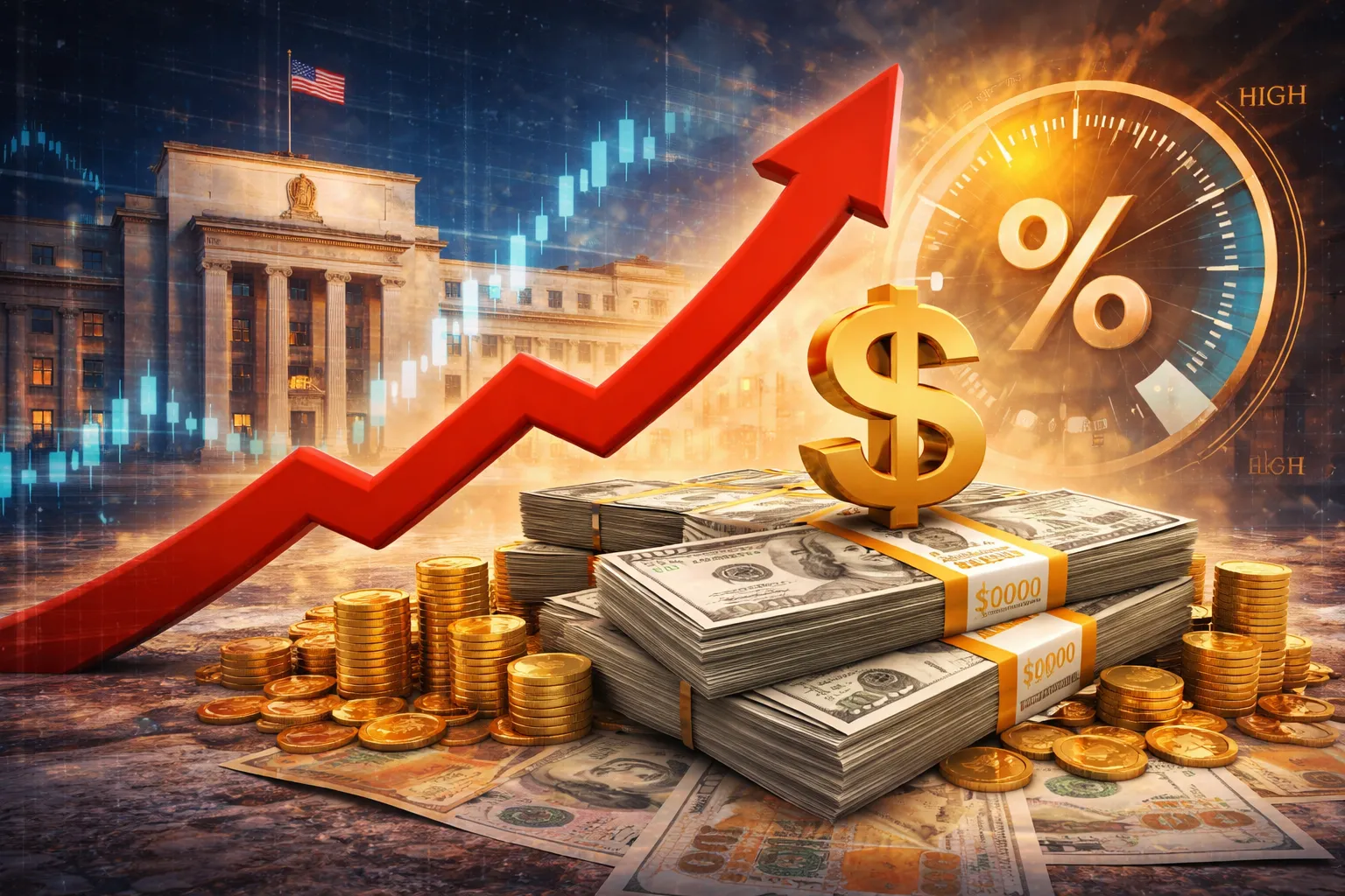 First Financial: الدولار يرتفع والفيدرالي سيحدد سعر الفائدة